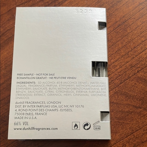 Dunhill Icon Eau de Parfum 2ml - Picture 2 of 3